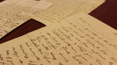 The newly acquired letters have never before been published or publicly viewed.