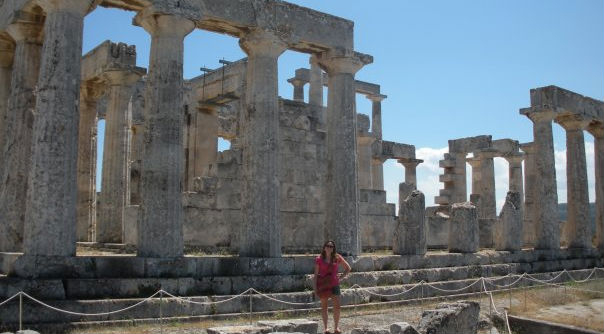 At the Temple of Aphea on the island Egina