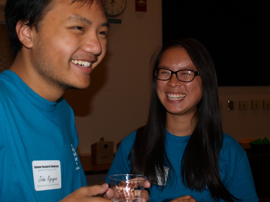 Darice entertains her fellow researchers