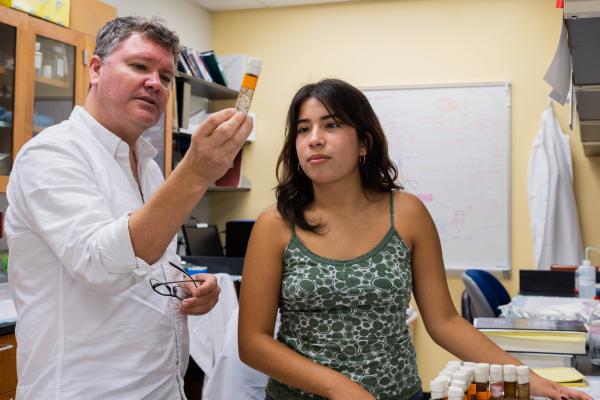 Dr. Matt Wawersick and Melanie Jimenez '26