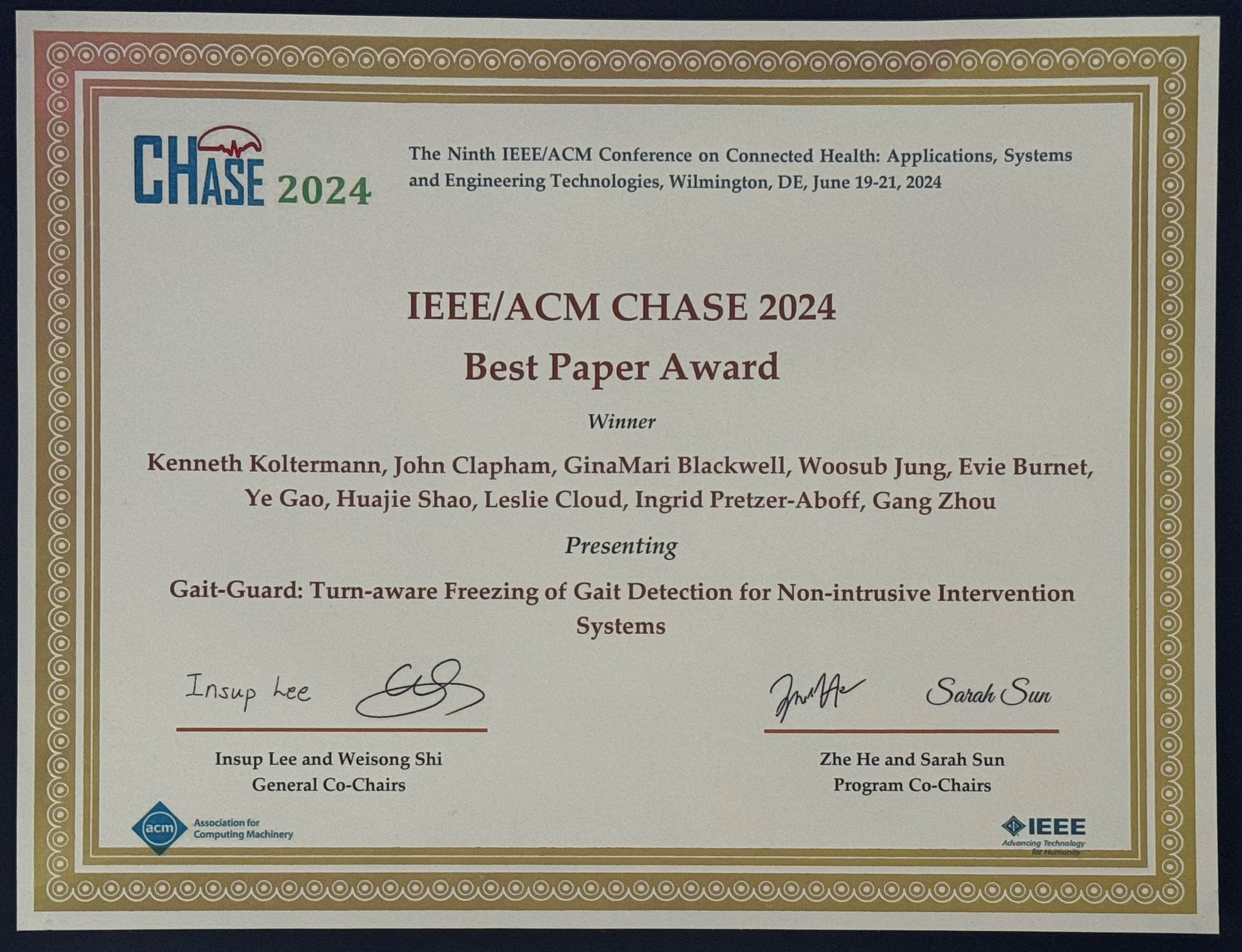 Chase Award 2024