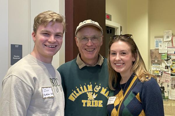 Clay Clemens with recent alums 