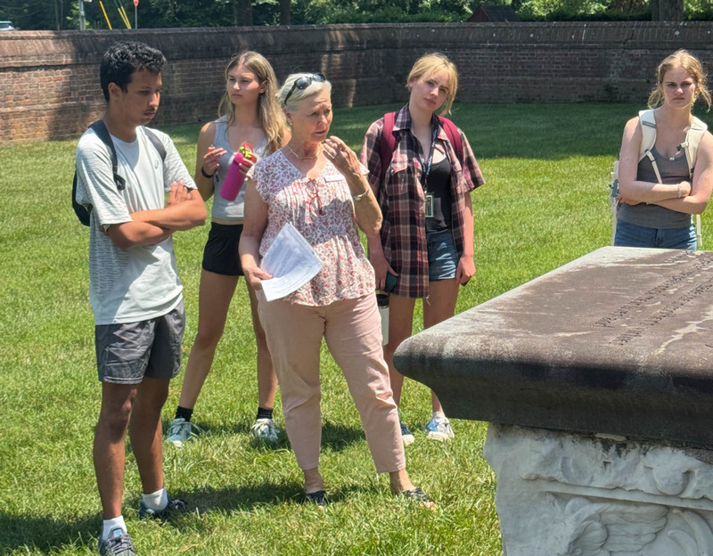 History 217 students at Historic Christ Church