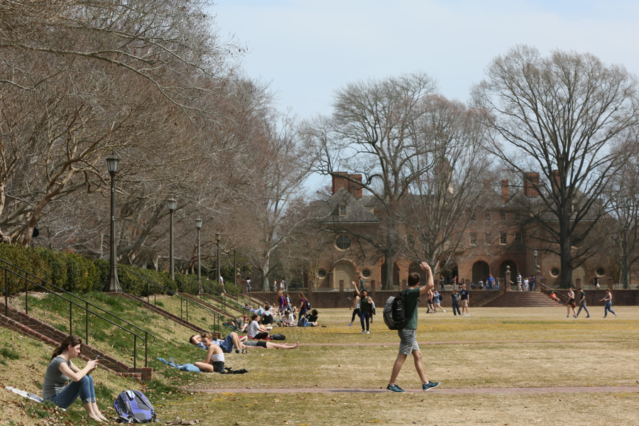 Sunken Garden - Wren Building - W&M Historic Campus 