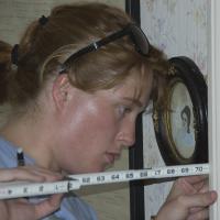 NIAHD Student Documenting a Historic Building 