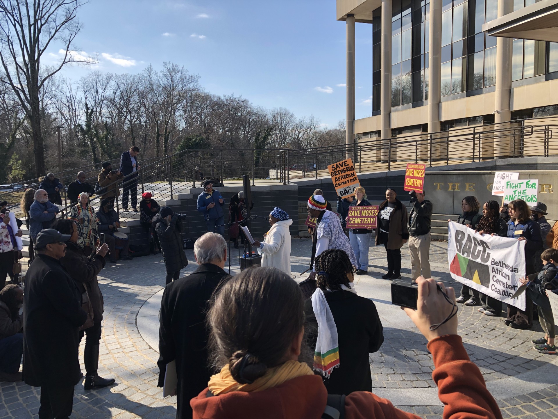 Preservationists Rally for Moses Cemetery at State Supreme Court