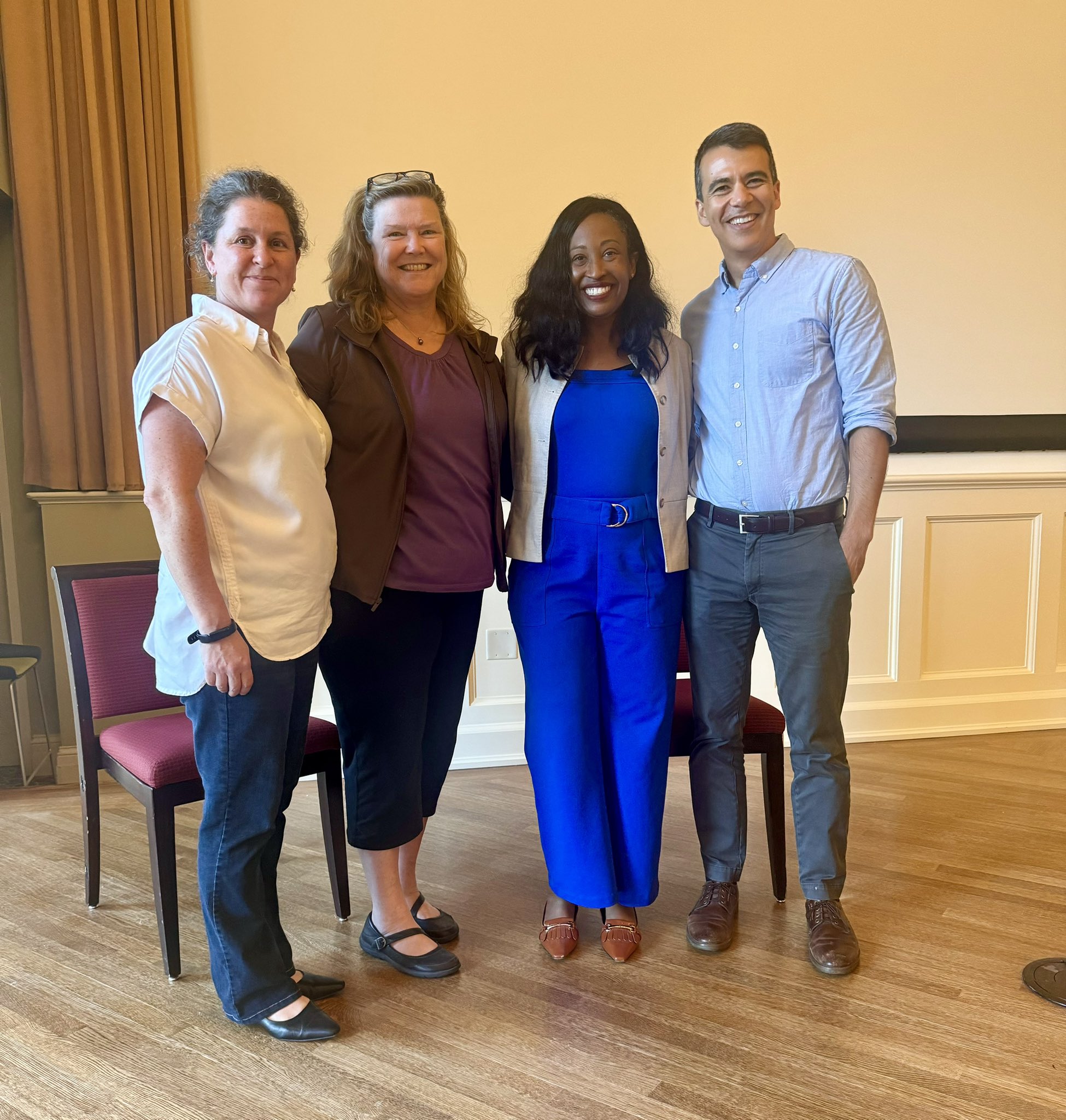 L to R: Prof. Greener, Prof. McBeth, Leslie Mehta, and Prof. Bakhtiari