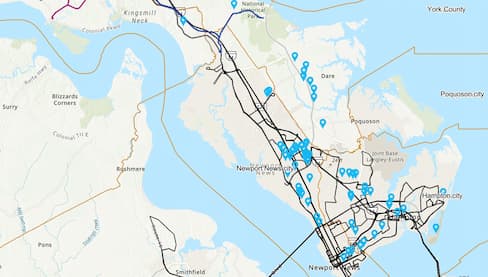 Network Visualization with Public Transportation Overlay