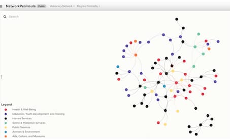 New Network Visualization with Condensed Service Areas