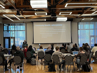 Dr. Dan Skinner, Professor of Health Policy at Ohio University, speaks to W&amp;M students, faculty and the wider community