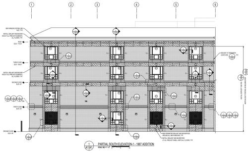 Swem Library partial south elevation