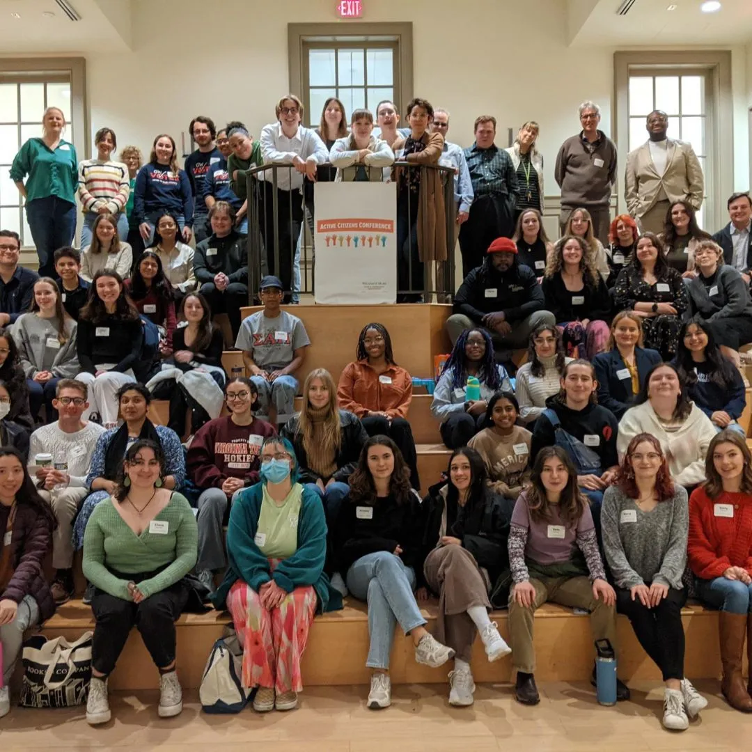 attendees gathered for group photo at active citizens conference