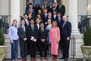W & M students with First Lady Suzanne Youngkin