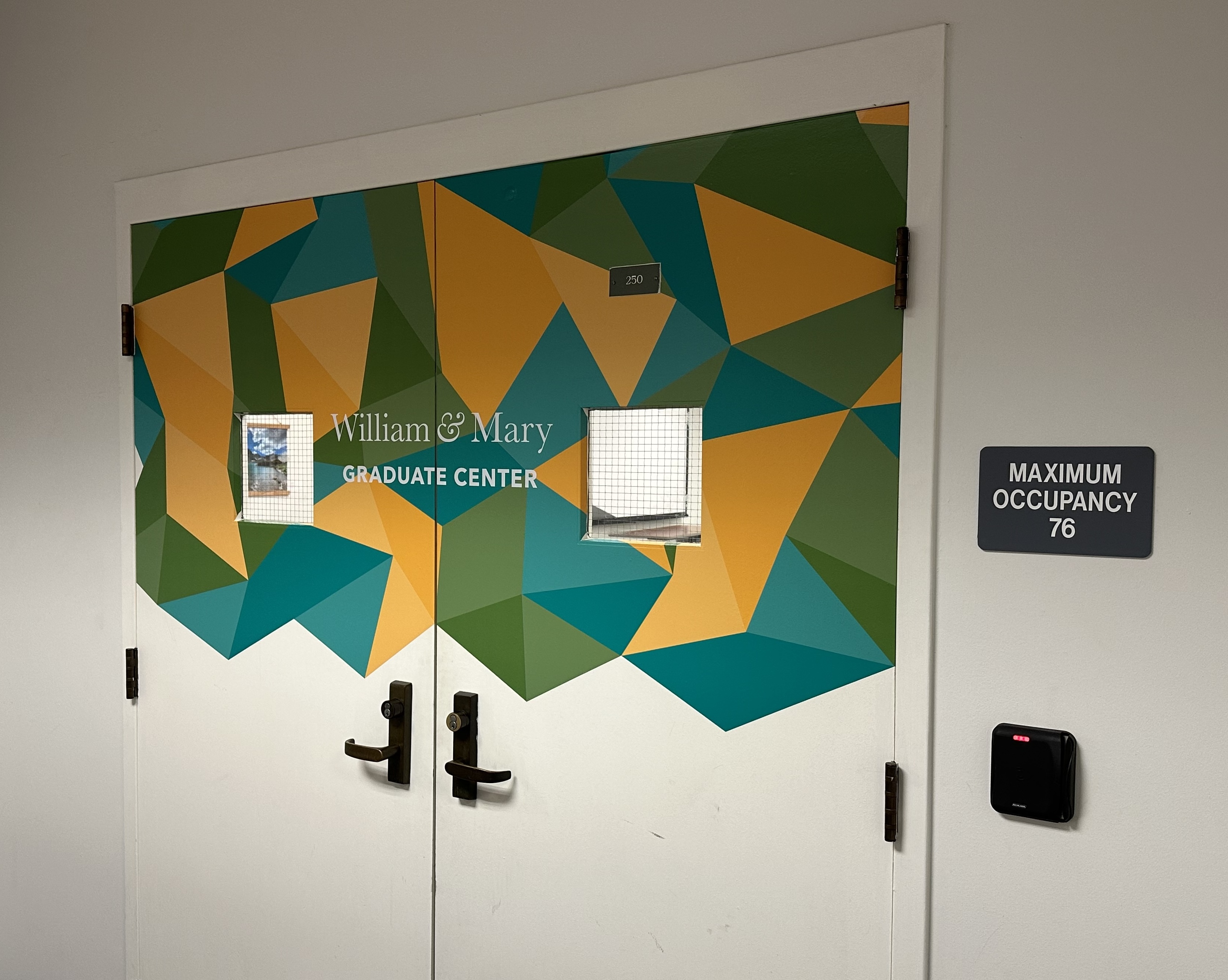 Graduate Center entrance doors