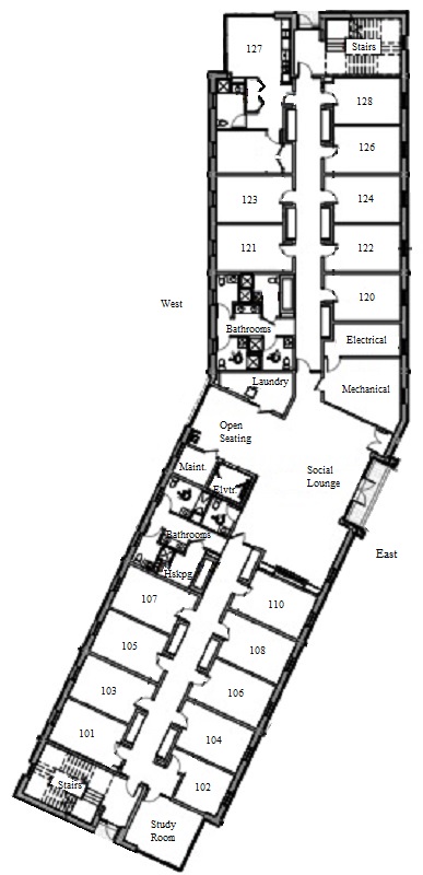 Maple Hall First-Floor Plan