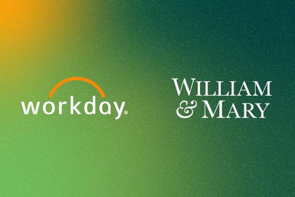 workday and w&amp;m logos